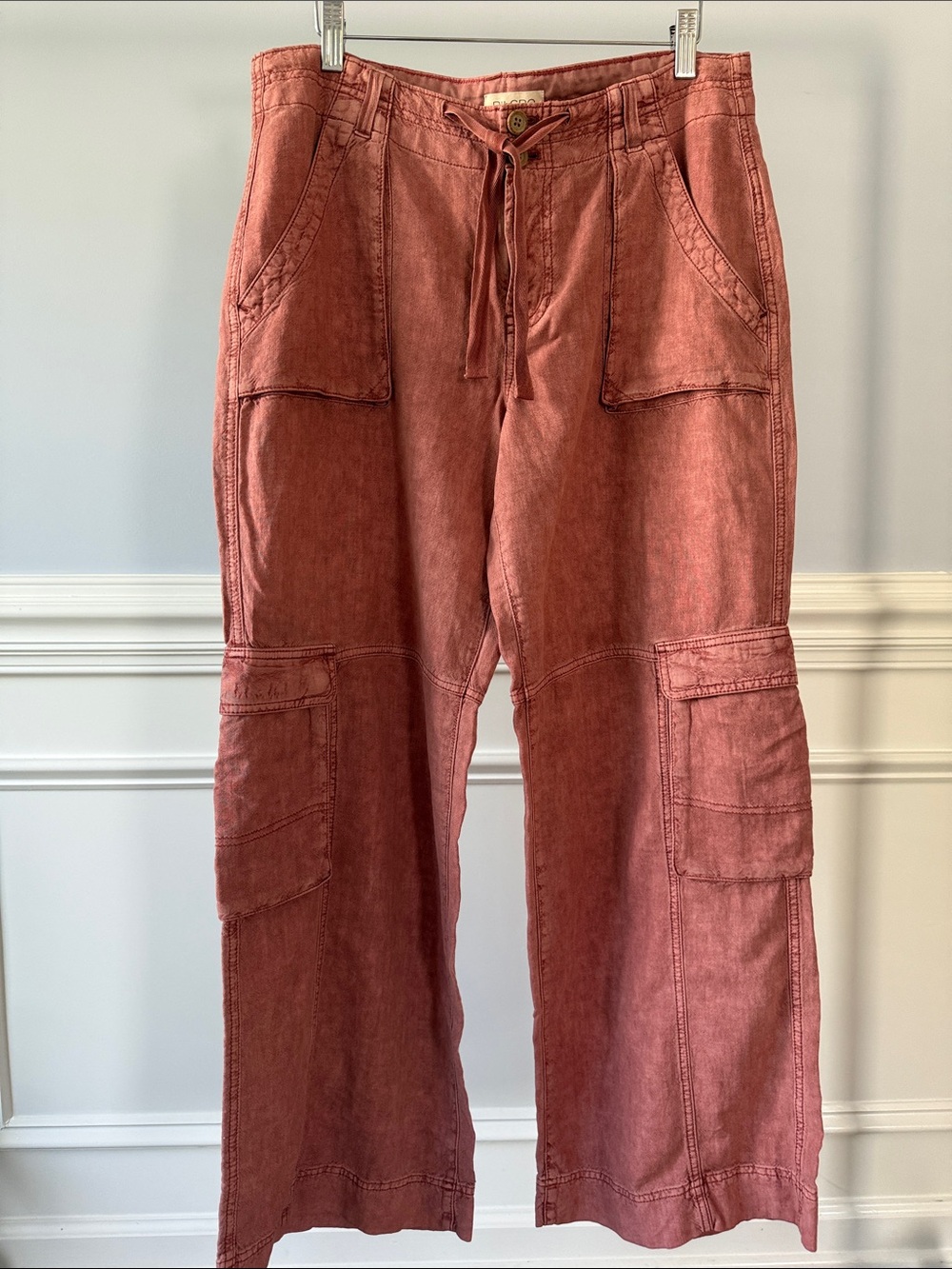 Pilcro Anthropologie Beach Cargo Pants Dusty Rose Coral Sz 29